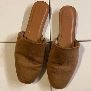 Suede Mules